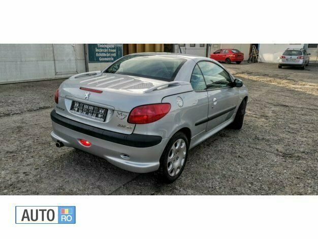 Second-hand Peugeot 206 110 CP (80 kW) 2002 Argintiu Cabrio