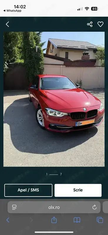 Utilizat 2016 BMW 320 Berlinǎ | 17.990 EUR (Preț OK) - Imagine 1/4