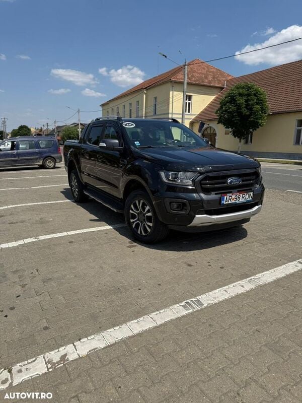 Negru Utilizat 2022 Ford Ranger Wildtrack Pickup | 34.900 EUR (Scump) - Imagine 1/4