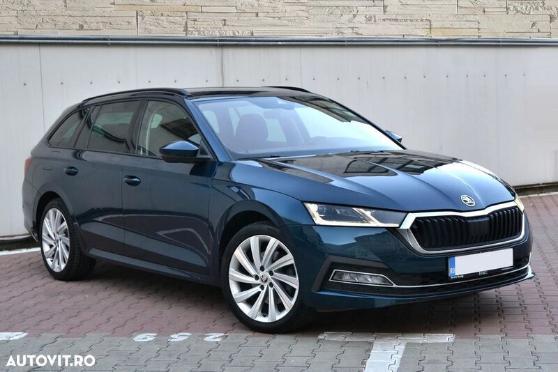 Albastru Utilizat 2022 Skoda Octavia Style Break | 16.890 EUR (Super Preț) - Imagine 1/4