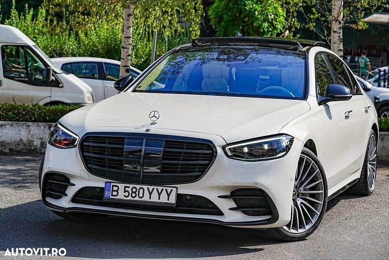 Culoarealb Utilizat 2023 Mercedes S580 Berlinǎ | 109.800 EUR (Super Preț) - Imagine 1/4