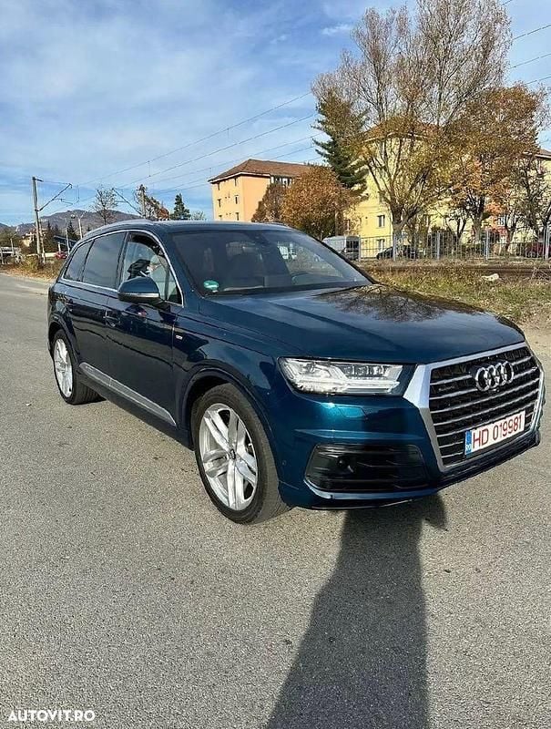 Culoarealbastru Utilizat 2019 Audi Q7 S-Line SUV | 36.990 EUR (Preț OK) - Imagine 1/4
