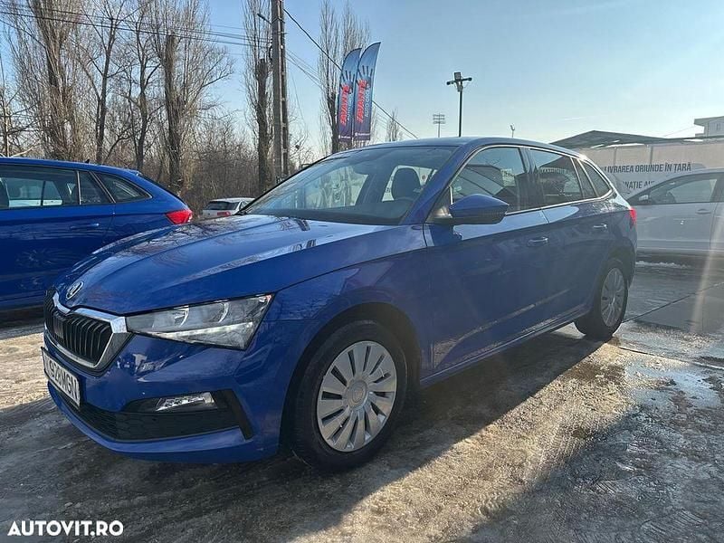 Culoarealbastru Utilizat 2021 Skoda Scala Ambition Hatchback | 12.890 EUR (Preț bun) - Imagine 1/4
