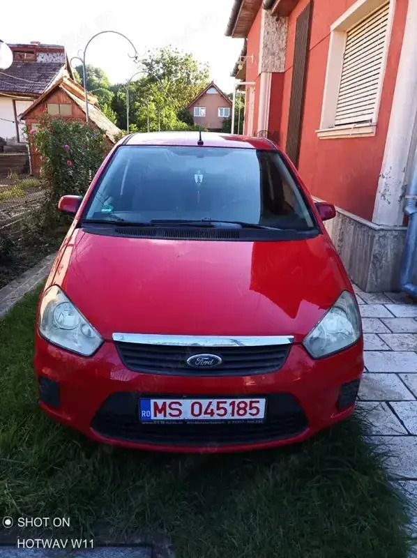 Rosu Utilizat 2007 Ford C-MAX Trend Monovolum | 800 EUR (Super Preț) - Imagine 1/4