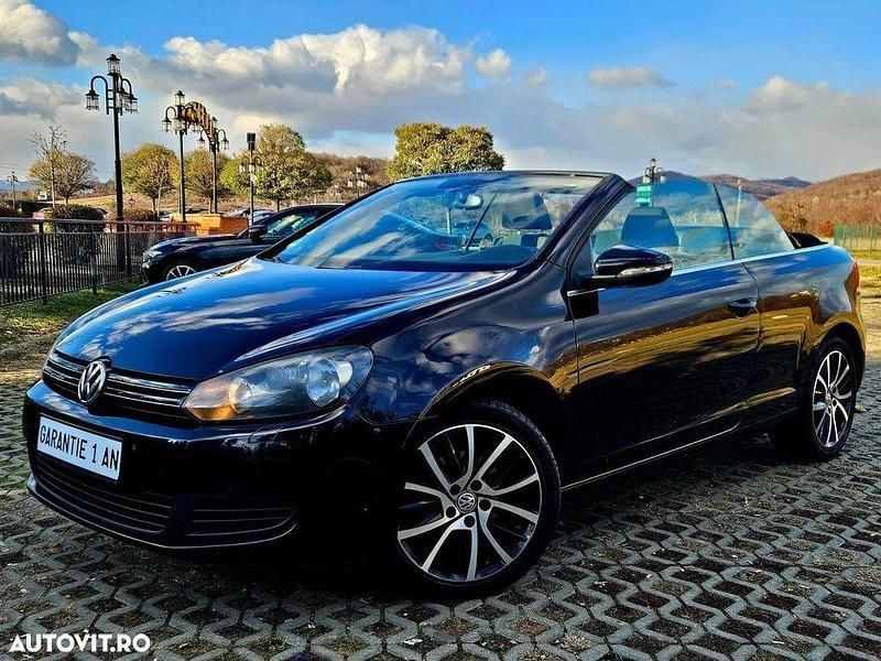 Negru Utilizat 2012 VW Golf Cabriolet Comfortline Cabrio | 5.990 EUR - Imagine 1/4