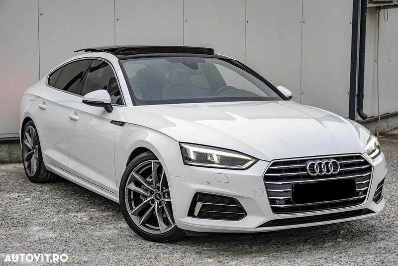 Alb Utilizat 2018 Audi A5 Sportback Berlinǎ | 25.400 EUR (Scump) - Imagine 1/4