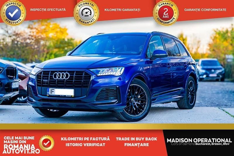 Culoarealbastru Utilizat 2020 Audi Q7 S-Line SUV | 45.950 EUR (Preț OK) - Imagine 1/4