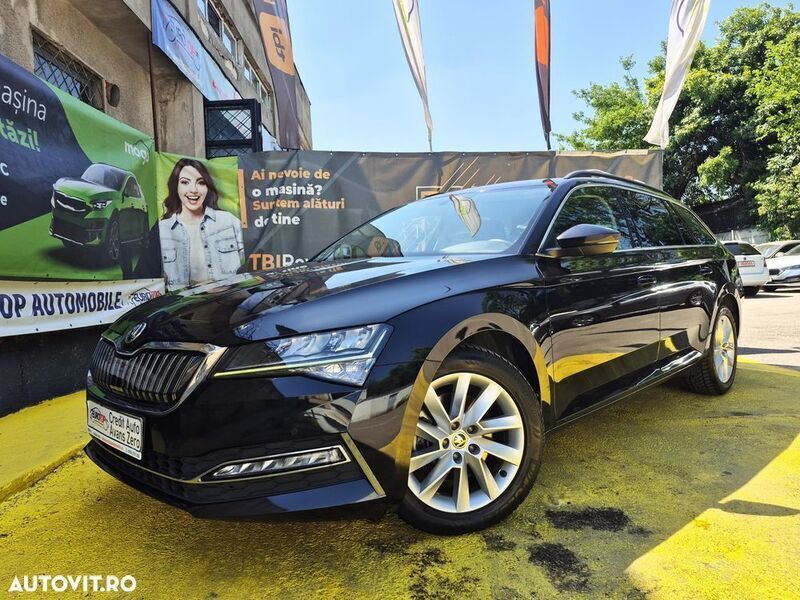 Negru Utilizat 2021 Skoda Superb Ambition Break | 17.990 EUR - Imagine 1/4