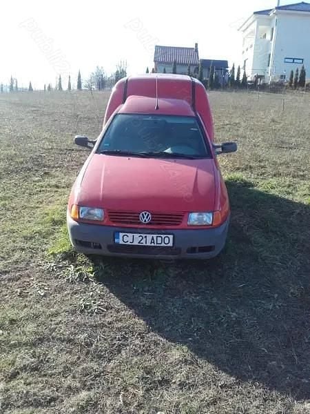 Rosu Utilizat 2002 VW Caddy Monovolum | 800 EUR - Imagine 1/4