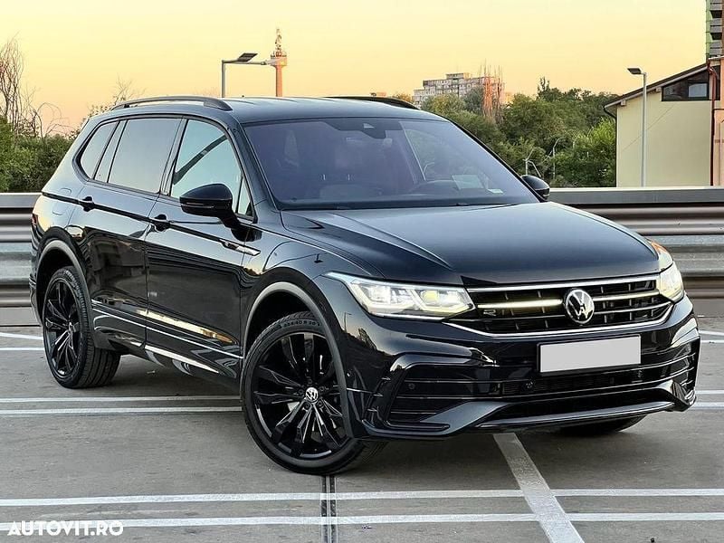 Culoarenegru Utilizat 2022 VW Tiguan Allspace R-line SUV | 28.690 EUR (Puțin scump) - Imagine 1/4