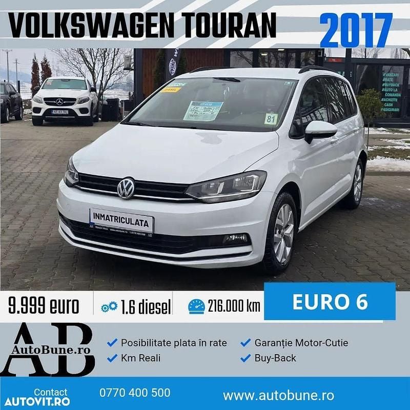 Culoarealb Utilizat 2017 VW Touran Comfortline Monovolum | 9.999 EUR (Preț bun) - Imagine 1/4