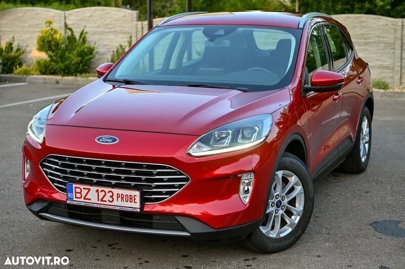 Rosu Utilizat 2021 Ford Kuga Titanium SUV | 15.990 EUR (Super Preț) - Imagine 1/4