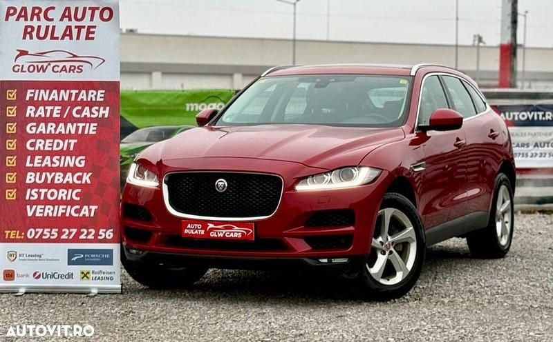 Culoarerosu Utilizat 2017 Jaguar F-Pace Portfolio SUV | 13.915 EUR (Preț bun) - Imagine 1/4