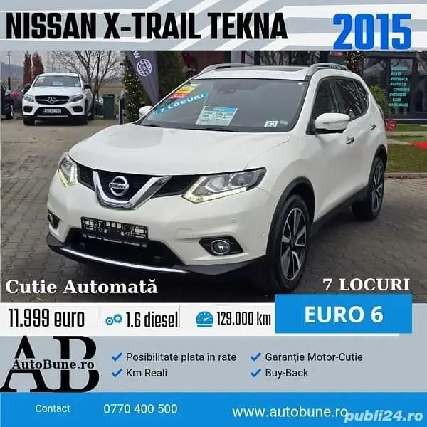 Utilizat 2015 Nissan X-Trail Tekna SUV | 11.999 EUR (Preț OK) - Imagine 1/4