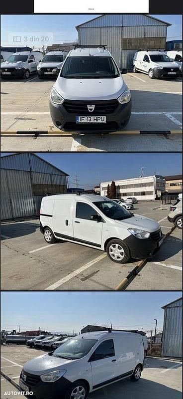 Culoarealb Utilizat 2018 Dacia Dokker Ambiance Van | 6.500 EUR (Super Preț) - Imagine 1/4