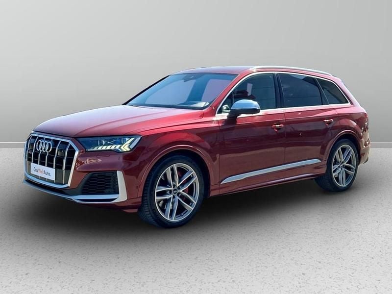 Rosu inchis metalic Utilizat 2020 Audi SQ7 SUV | 44.750 EUR - Imagine 1/4