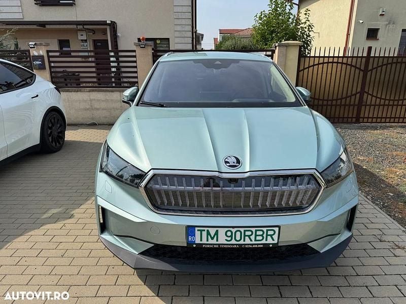 Culoareverde Utilizat 2023 Skoda Enyaq iV SUV | 35.100 EUR (Preț bun) - Imagine 1/4