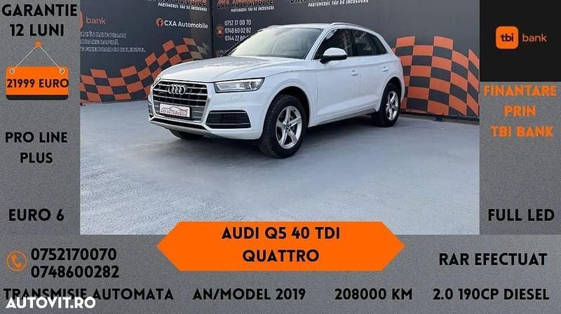 Culoarealb Utilizat 2019 Audi Q5 Design SUV | 21.999 EUR (Super Preț) - Imagine 1/4
