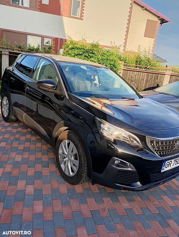 Negru Utilizat 2019 Peugeot 3008 Active SUV | 13.300 EUR (Preț OK) - Imagine 1/4