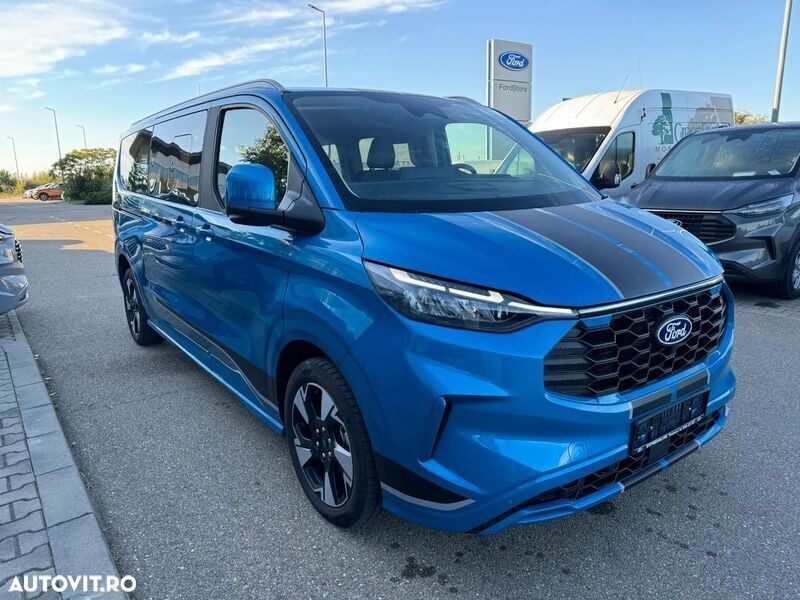 Albastru Nouă 2024 Ford Tourneo Custom Monovolum | 61.589 EUR (Puțin scump) - Imagine 1/4