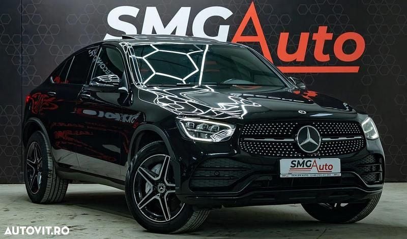 Culoarenegru Utilizat 2022 Mercedes GLC300 AMG line Coupe | 43.969 EUR (Preț bun) - Imagine 1/4