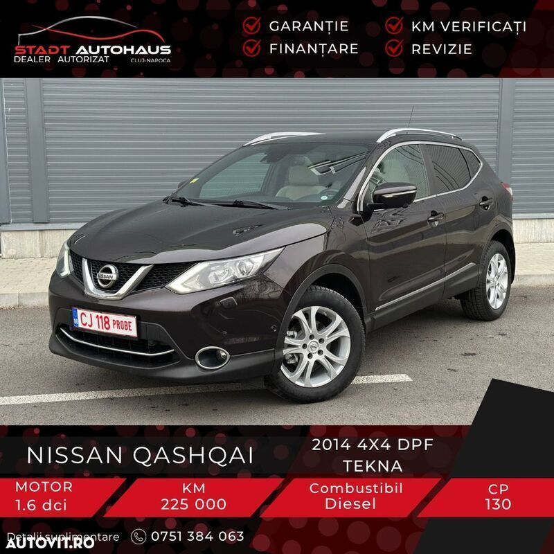 Alte culori Utilizat 2014 Nissan Qashqai Tekna SUV | 11.000 EUR (Preț OK) - Imagine 1/4