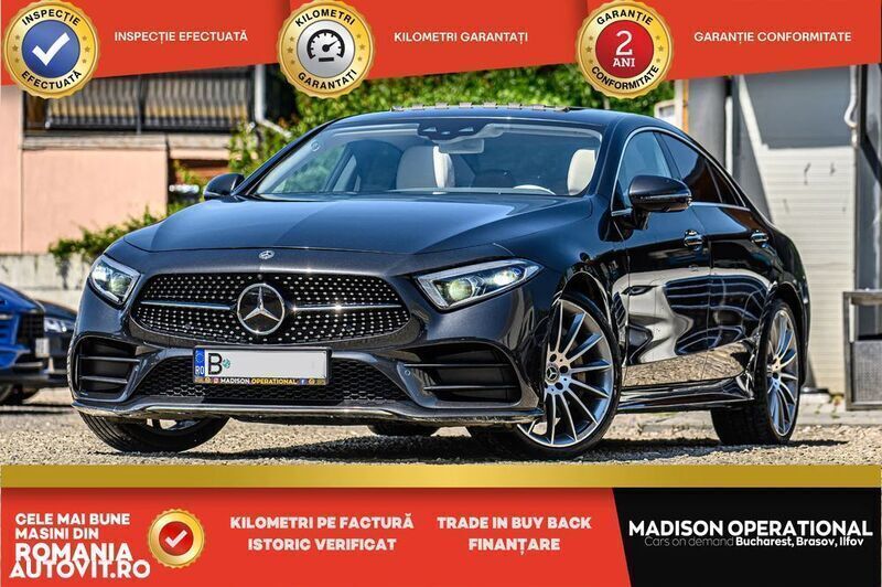 Gri Utilizat 2018 Mercedes CLS400 Coupe | 34.950 EUR - Imagine 1/4