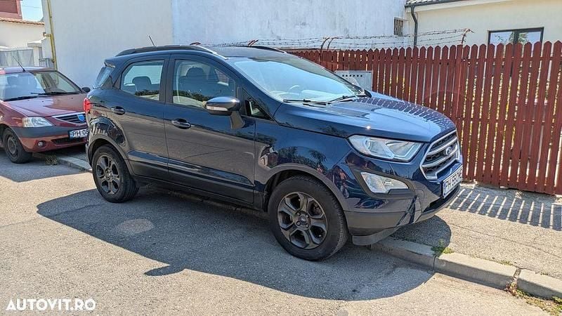Culoarealbastru Utilizat 2019 Ford Ecosport Titanium SUV | 8.500 EUR (Preț bun) - Imagine 1/4