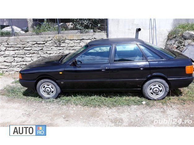 Negru Utilizat 1990 Audi 80 Berlinǎ | 500 EUR - Imagine 1/4