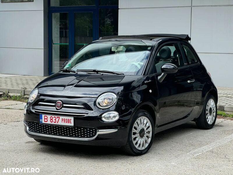 Negru Utilizat 2023 Fiat 500C Dolcevita Cabrio | 12.500 EUR - Imagine 1/4