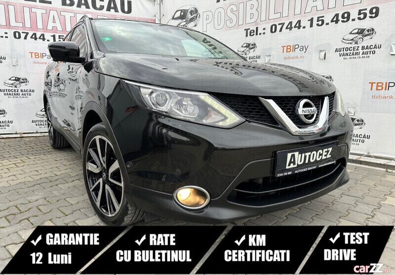 Negru Utilizat 2017 Nissan Qashqai Tekna SUV | 13.440 EUR (Preț OK) - Imagine 1/4