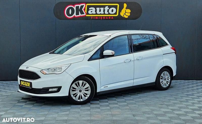 Alb Utilizat 2016 Ford Grand C-Max Titanium Monovolum | 8.900 EUR (Puțin scump) - Imagine 1/4