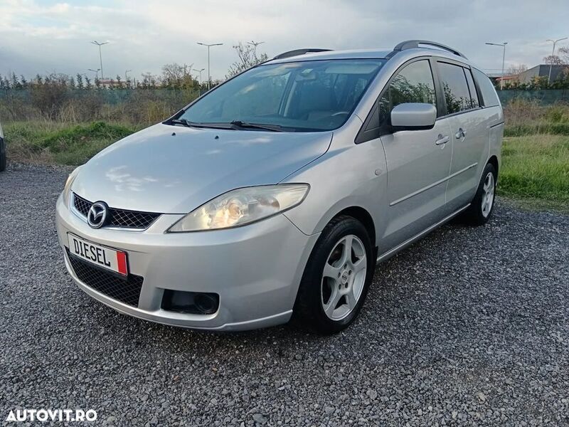 Gri Utilizat 2008 Mazda 5 Comfort Monovolum | 2.299 EUR (Preț OK) - Imagine 1/4