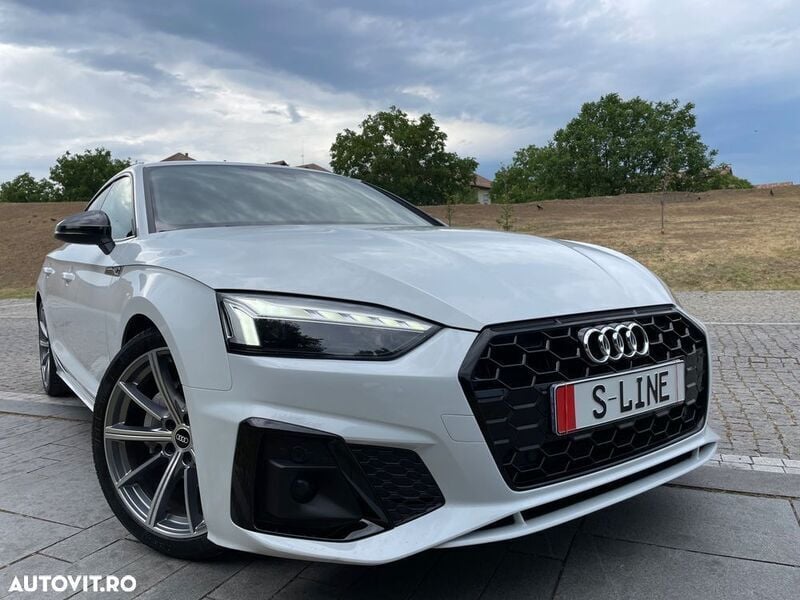 Alb Utilizat 2021 Audi A5 Sportback S-Line | 26.950 EUR (Preț OK) - Imagine 1/4