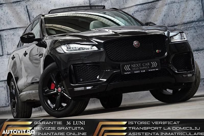Culoarenegru Utilizat 2018 Jaguar F-Pace S SUV | 25.650 EUR (Preț OK) - Imagine 1/4