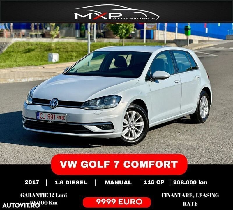 Alb Utilizat 2017 VW Golf VII Comfortline Hatchback | 9.999 EUR (Preț OK) - Imagine 1/4