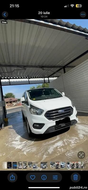 Alb Utilizat 2023 Ford Transit Custom Van | 24.000 EUR (Super Preț) - Imagine 1/4