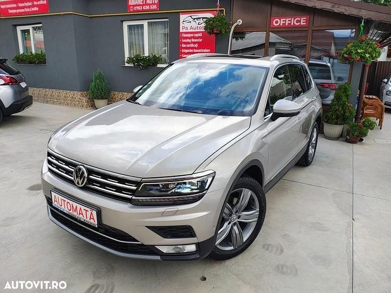 Bej Utilizat 2016 VW Tiguan Highline SUV | 18.600 EUR (Puțin scump) - Imagine 1/4