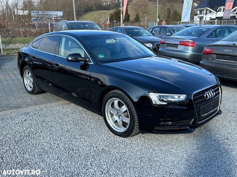 Negru Utilizat 2014 Audi A5 Sportback Sport Berlinǎ | 12.498 EUR (Preț bun) - Imagine 1/4