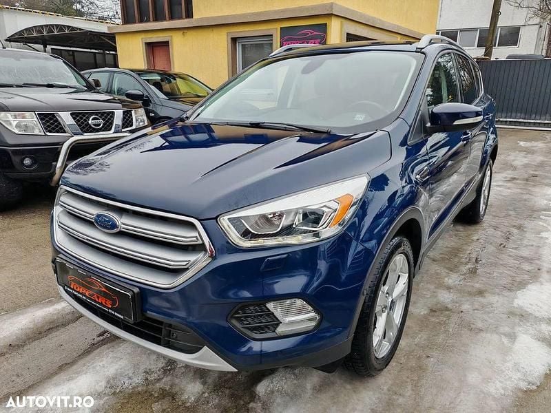 Culoarealbastru Utilizat 2017 Ford Kuga Titanium SUV | 11.699 EUR (Preț OK) - Imagine 1/4