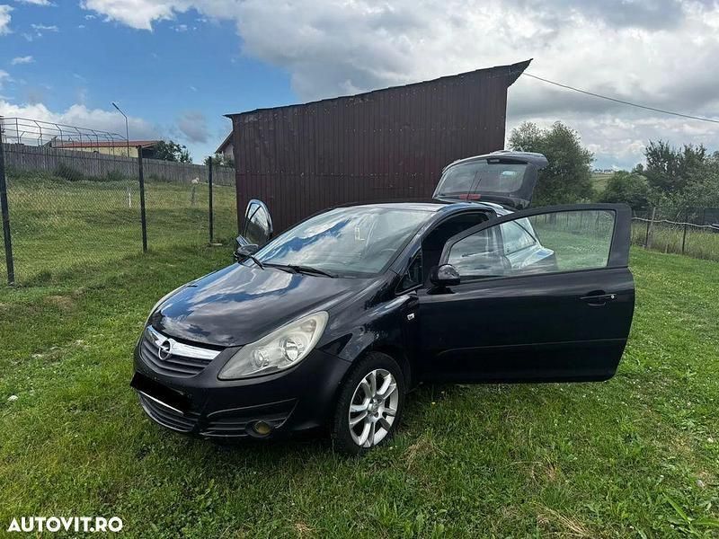 Negru Utilizat 2007 Opel Corsa Enjoy Hatchback | 2.300 EUR (Scump) - Imagine 1/4