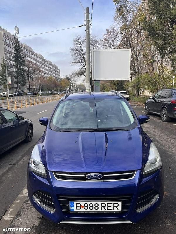 Culoarealbastru Utilizat 2014 Ford Kuga Titanium SUV | 10.500 EUR (Preț OK) - Imagine 1/4