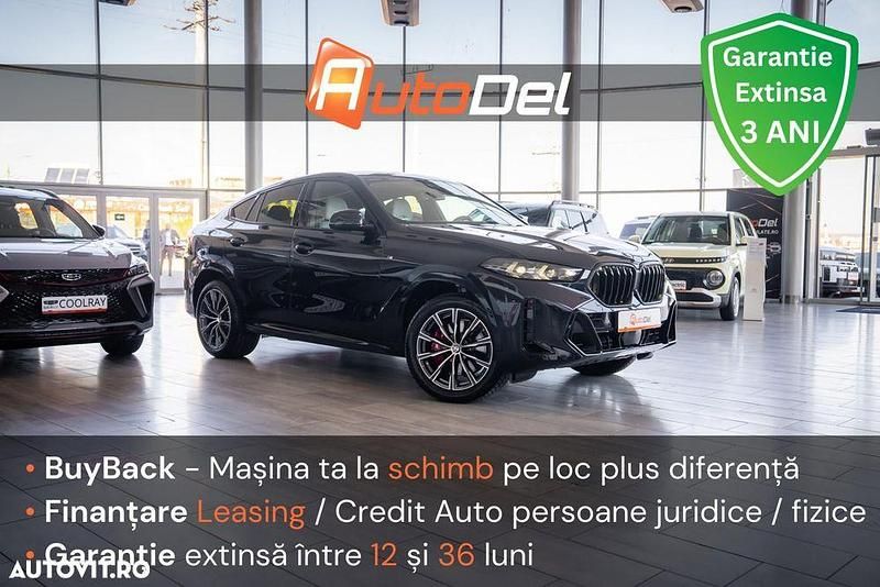 Culoarenegru Utilizat 2024 BMW X6 xLine SUV | 87.998 EUR (Preț OK) - Imagine 1/4