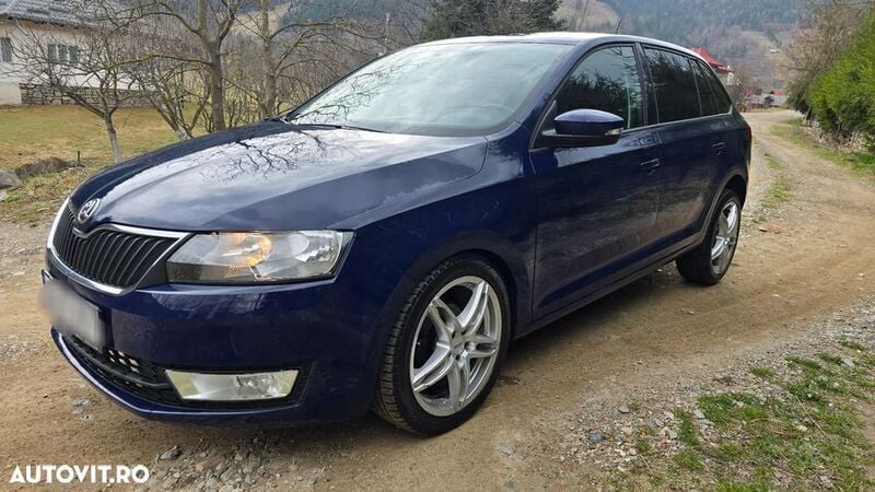 Albastru Utilizat 2016 Skoda Rapid Ambition Hatchback | 6.190 EUR (Preț bun) - Imagine 1/4