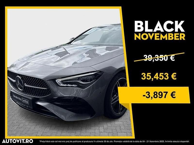 Gri Utilizat 2024 Mercedes CLA200 Coupe | 35.453 EUR (Preț bun) - Imagine 1/3