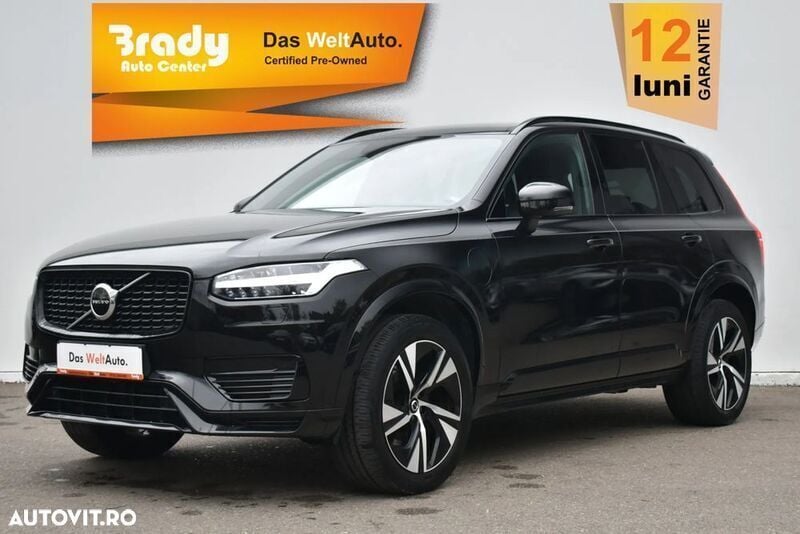 Negru Utilizat 2021 Volvo XC90 R-Design SUV | 45.655 EUR (Preț OK) - Imagine 1/4