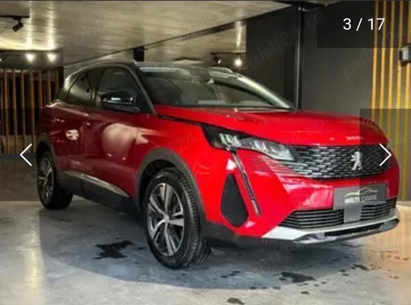 Rosu Utilizat 2021 Peugeot 3008 SUV | 23.500 EUR (Scump) - Imagine 1/4