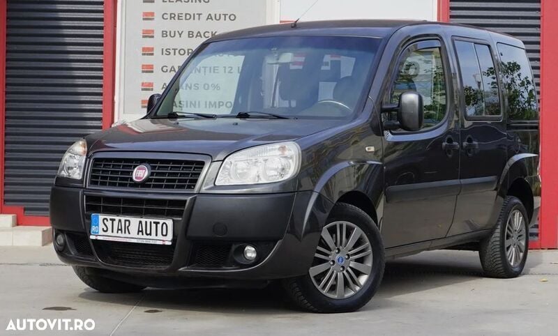 Negru Utilizat 2009 Fiat Doblò Dynamic Monovolum | 4.991 EUR - Imagine 1/4