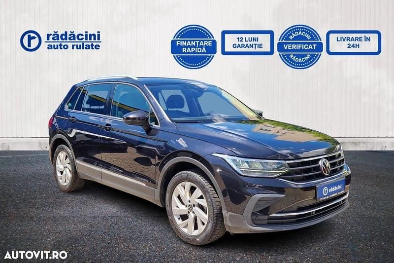 Negru Utilizat 2020 VW Tiguan Comfortline SUV | 26.600 EUR (Scump) - Imagine 1/4