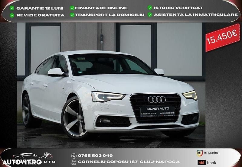 Culoarealb Utilizat 2015 Audi A5 Sportback S-Line Berlinǎ | 15.450 EUR (Preț OK) - Imagine 1/4